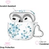 image:imageVELVET CAVIAR Compatible with AirPods 4 Case with Keychain  Cute Protective Hard 4th Generation Cases for Women  Cow PrintFrench Blue Floral
