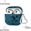 image:imageVELVET CAVIAR Compatible with AirPods 4 Case with Keychain  Cute Protective Hard 4th Generation Cases for Women  Cow PrintMetallic Navy Leopard