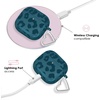 image:imageVELVET CAVIAR Compatible with AirPods 4 Case with Keychain  Cute Protective Hard 4th Generation Cases for Women  Cow PrintMetallic Navy Leopard