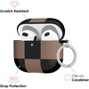 image:imageVELVET CAVIAR Compatible with AirPods 4 Case with Keychain  Cute Protective Hard 4th Generation Cases for Women  Cow PrintMocha Vibe Checkered