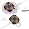 image:imageVELVET CAVIAR Compatible with AirPods 4 Case with Keychain  Cute Protective Hard 4th Generation Cases for Women  Cow PrintMocha Vibe Checkered