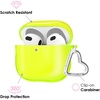 image:imageVELVET CAVIAR Compatible with AirPods 4 Case with Keychain  Cute Protective Hard 4th Generation Cases for Women  Cow PrintNeon Yellow