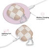 image:imageVELVET CAVIAR Compatible with AirPods 4 Case with Keychain  Cute Protective Hard 4th Generation Cases for Women  Cow PrintNude Vibe Checkered