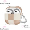 image:imageVELVET CAVIAR Compatible with AirPods 4 Case with Keychain  Cute Protective Hard 4th Generation Cases for Women  Cow PrintNude Vibe Checkered