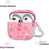image:imageVELVET CAVIAR Compatible with AirPods 4 Case with Keychain  Cute Protective Hard 4th Generation Cases for Women  Cow PrintPink Peppermint Princess