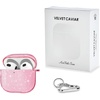 image:imageVELVET CAVIAR Compatible with AirPods 4 Case with Keychain  Cute Protective Hard 4th Generation Cases for Women  Cow PrintPink Stardust Glitter