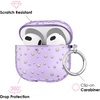 image:imageVELVET CAVIAR Compatible with AirPods 4 Case with Keychain  Cute Protective Hard 4th Generation Cases for Women  Cow PrintPurple Stars