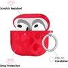 image:imageVELVET CAVIAR Compatible with AirPods 4 Case with Keychain  Cute Protective Hard 4th Generation Cases for Women  Cow PrintRed Hot Leopard