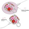 image:imageVELVET CAVIAR Compatible with AirPods 4 Case with Keychain  Cute Protective Hard 4th Generation Cases for Women  Cow PrintSnoopy Patchwork Glitter