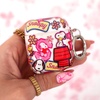 image:imageVELVET CAVIAR Compatible with AirPods 4 Case with Keychain  Cute Protective Hard 4th Generation Cases for Women  Cow PrintSnoopy Patchwork Glitter