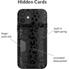 image:imageVELVET CAVIAR Compatible with iPhone 11 and iPhone XR Wallet Case with Credit Card Holder for Women  Slim Protective Phone Cases  Black Leopard Print