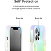 image:imageVELVET CAVIAR Compatible with iPhone 12 Pro Max Wallet Case for Women  Credit Card Holder  Slim Protective Design 8ft Drop Tested  Holographic Blue Pink MarbleIridescent White Opal