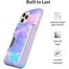 image:imageVELVET CAVIAR Compatible with iPhone 1212 Pro Wallet Case for Women  Credit Card Holder  Slim Protective Design 8ft Drop Tested  Holographic Blue Pink MarblePastel Galaxy