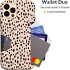 image:imageVELVET CAVIAR Compatible with iPhone 13 Pro Wallet Case for Women  Credit Card Holder  Slim Protective Design 8ft Drop Tested  Holographic Blue Pink MarbleSpotted Cheetah