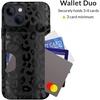 image:imageVELVET CAVIAR Compatible with iPhone 13 Wallet Case for Women  Credit Card Holder Slot  Cute Slim amp Protective Wallet Phone Cases 8ft Drop Tested  Black Leopard Print