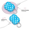 image:imageVelvet Caviar Compatible with AirPods 3rd Generation Case with Keychain  Cute Protective Hard AirPod 3 Cases for Women  White CamoAquamarine Polka Dot