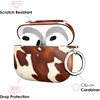 image:imageVelvet Caviar Compatible with AirPods 3rd Generation Case with Keychain  Cute Protective Hard AirPod 3 Cases for Women  White CamoCocoa Cow