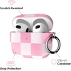 image:imageVelvet Caviar Compatible with AirPods 3rd Generation Case with Keychain  Cute Protective Hard AirPod 3 Cases for Women  White CamoPink Vibe Checkered