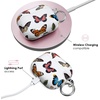 image:imageVelvet Caviar Compatible with AirPods 3rd Generation Case with Keychain  Cute Protective Hard AirPod 3 Cases for Women  White CamoVintage Butterfly