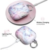 image:imageVelvet Caviar Compatible with AirPods 3rd Generation Case with Keychain  Cute Protective Hard AirPod 3 Cases for Women  White CamoViolet Sky White Marble