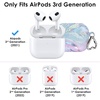 image:imageVelvet Caviar Compatible with AirPods 3rd Generation Case with Keychain  Cute Protective Hard AirPod 3 Cases for Women  White CamoViolet Sky White Marble