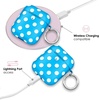 image:imageVelvet Caviar Compatible with AirPods Case 2nd and 1st Generation  Cute Protective Hard Cover for Women  Neon YellowAquamarine Polka Dot