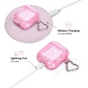 image:imageVelvet Caviar Compatible with AirPods Case 2nd and 1st Generation  Cute Protective Hard Cover for Women  Neon YellowPink Stardust Glitter