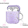 image:imageVelvet Caviar Compatible with AirPods Case 2nd and 1st Generation  Cute Protective Hard Cover for Women  Neon YellowPurple Stars
