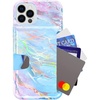 image:imageVELVET CAVIAR Compatible with iPhone 13 Pro Max Wallet Case for Women  Credit Card Holder Slot  Cute Slim amp Protective Wallet Phone Cases 8ft Drop Tested  Black Leopard PrintHolographic Moonstone Marble