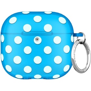 image:imageVELVET CAVIAR Compatible with AirPods 4 Case with Keychain  Cute Protective Hard 4th Generation Cases for Women  Cow PrintAquamarine Polka Dot