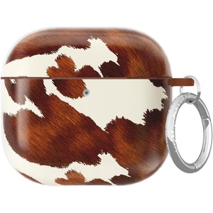 image:imageVELVET CAVIAR Compatible with AirPods 4 Case with Keychain  Cute Protective Hard 4th Generation Cases for Women  Cow PrintCocoa Cow