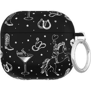 image:imageVELVET CAVIAR Compatible with AirPods 4 Case with Keychain  Cute Protective Hard 4th Generation Cases for Women  Cow PrintDisco Cowgirl