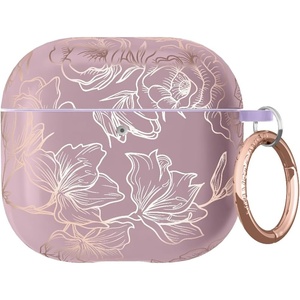 image:imageVELVET CAVIAR Compatible with AirPods 4 Case with Keychain  Cute Protective Hard 4th Generation Cases for Women  Cow PrintDusty Rose Floral