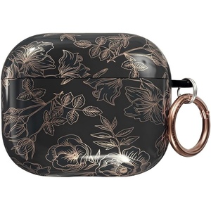 image:imageVELVET CAVIAR Compatible with AirPods 4 Case with Keychain  Cute Protective Hard 4th Generation Cases for Women  Cow PrintFloral Rose Gold