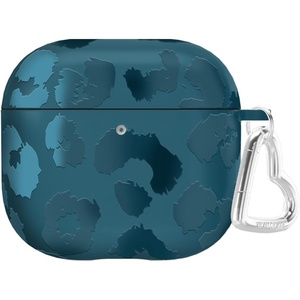 image:imageVELVET CAVIAR Compatible with AirPods 4 Case with Keychain  Cute Protective Hard 4th Generation Cases for Women  Cow PrintMetallic Navy Leopard