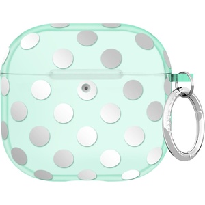 image:imageVELVET CAVIAR Compatible with AirPods 4 Case with Keychain  Cute Protective Hard 4th Generation Cases for Women  Cow PrintMint Polka Dot