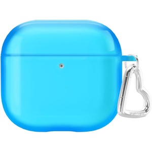 image:imageVELVET CAVIAR Compatible with AirPods 4 Case with Keychain  Cute Protective Hard 4th Generation Cases for Women  Cow PrintNeon Blue