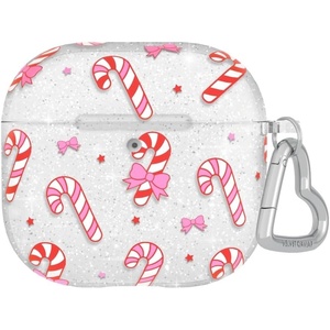 image:imageVELVET CAVIAR Compatible with AirPods 4 Case with Keychain  Cute Protective Hard 4th Generation Cases for Women  Cow PrintPeppermint Princess