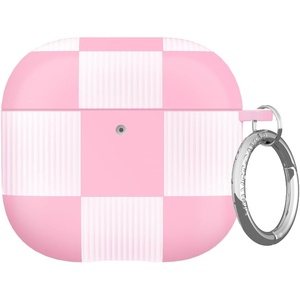 image:imageVELVET CAVIAR Compatible with AirPods 4 Case with Keychain  Cute Protective Hard 4th Generation Cases for Women  Cow PrintPink Vibe Checkered