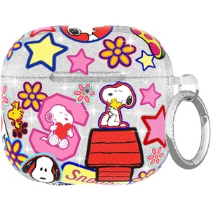image:imageVELVET CAVIAR Compatible with AirPods 4 Case with Keychain  Cute Protective Hard 4th Generation Cases for Women  Cow PrintSnoopy Patchwork Glitter