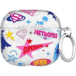 image:imageVELVET CAVIAR Compatible with AirPods 4 Case with Keychain  Cute Protective Hard 4th Generation Cases for Women  Cow PrintSupergirl Krypto Glitter