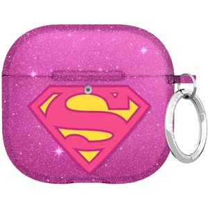 image:imageVELVET CAVIAR Compatible with AirPods 4 Case with Keychain  Cute Protective Hard 4th Generation Cases for Women  Cow PrintSupergirl Purple Stardust Glitter