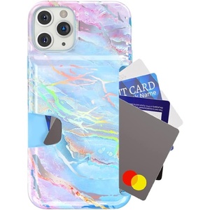 image:imageVELVET CAVIAR Compatible with iPhone 11 Pro Wallet Case for Women  Credit Card Holder Slot  Cute Slim amp Protective Wallet Phone Cases 8ft Drop Tested  Black Leopard PrintHolographic Moonstone Marble
