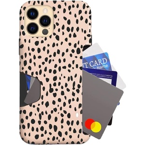 image:imageVELVET CAVIAR Compatible with iPhone 1212 Pro Wallet Case for Women  Credit Card Holder  Slim Protective Design 8ft Drop Tested  Holographic Blue Pink MarbleSpotted Cheetah