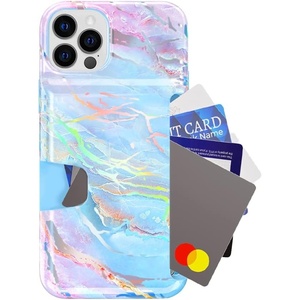 image:imageVELVET CAVIAR Compatible with iPhone 13 Pro Max Wallet Case for Women  Credit Card Holder Slot  Cute Slim amp Protective Wallet Phone Cases 8ft Drop Tested  Black Leopard PrintHolographic Moonstone Marble
