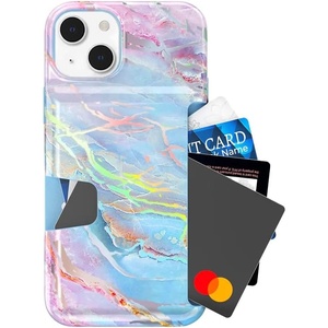 image:imageVELVET CAVIAR Compatible with iPhone 14 Plus Wallet Case for Women  Credit Card Holder Slot  Cute Slim amp Protective Wallet Phone Cases 8ft Drop Tested  Black Leopard PrintHolographic Moonstone Marble