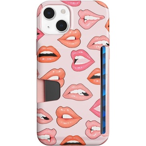 image:imageVELVET CAVIAR Compatible with iPhone 14 Wallet Case for Women  Credit Card Holder Slot  Cute Slim amp Protective Wallet Phone Cases 8ft Drop Tested  Black Leopard PrintNude Lips