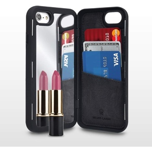 image:imageVELVET CAVIAR Compatible with iPhone 6 amp iPhone 6s Hidden Mirror Wallet Case with Card Holder  Phone Cases for Women amp Girls Drop Test Certified Black