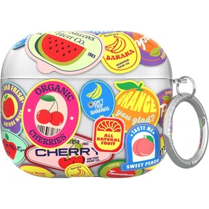 image:imageVelvet Caviar Compatible with AirPods 3rd Generation Case with Keychain  Cute Protective Hard AirPod 3 Cases for Women  White CamoJuicy Fruits