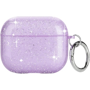 image:imageVelvet Caviar Compatible with AirPods 3rd Generation Case with Keychain  Cute Protective Hard AirPod 3 Cases for Women  White CamoLilac Stardust Glitter